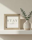 Rustic wooden small framed wall art sign by Brayden and Brooks with 