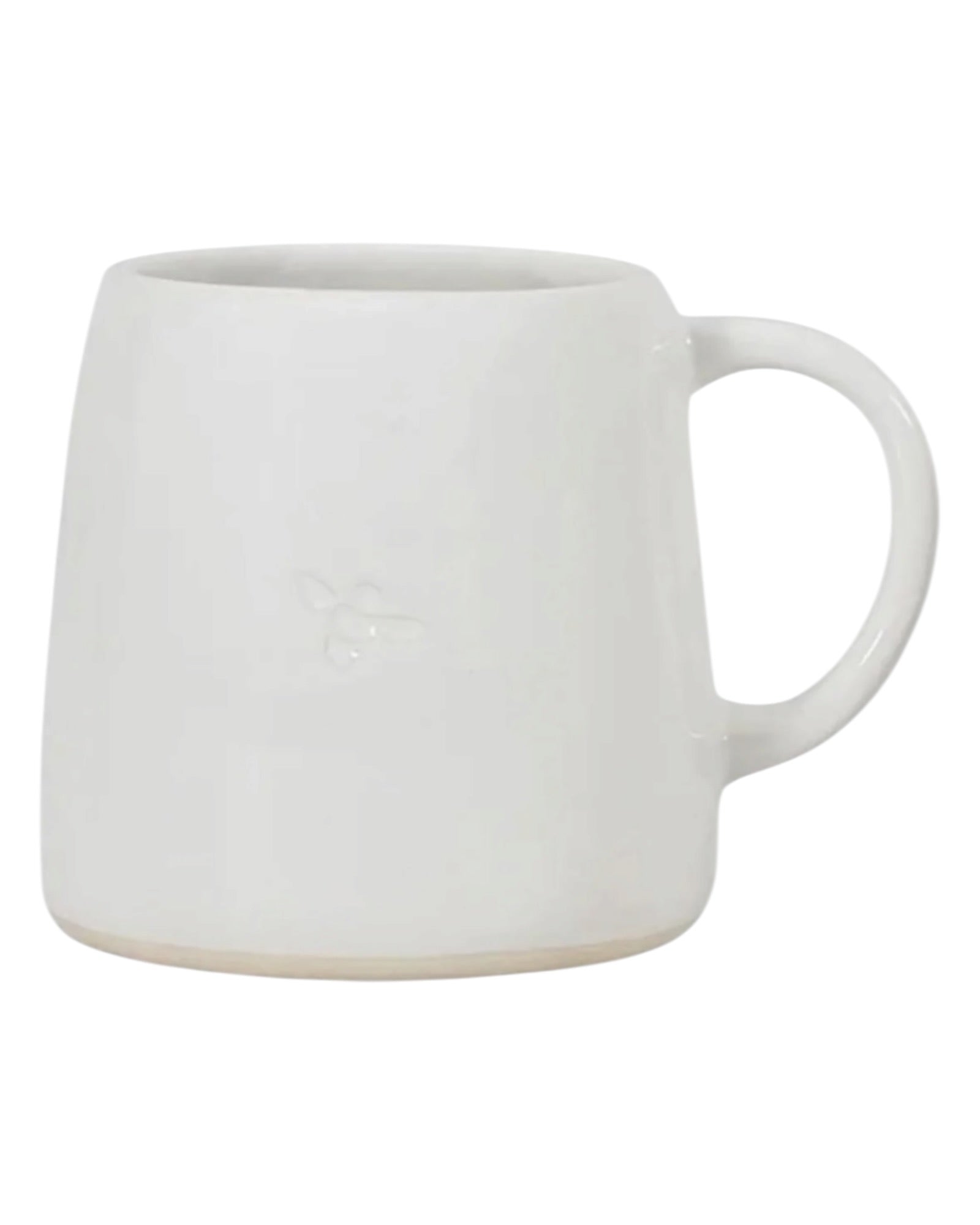 Gallery Direct reactive glaze bee mug for kitchen and dining, featuring a colorful bee design on ceramic.