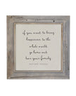 Rustic oak wooden wall art sign from Brayden and Brooks with the message 