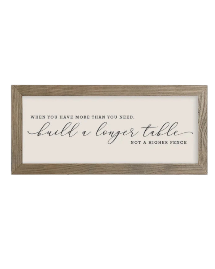 Rustic wooden framed wall art sign by Brayden and Brooks with the phrase 