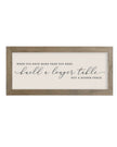 Rustic wooden framed wall art sign by Brayden and Brooks with the phrase 