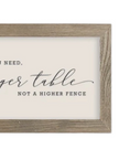Rustic wooden wall art sign by Brayden and Brooks with a medium frame that reads 