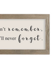 Rustic wooden framed wall art sign by Brayden and Brooks with the quote 