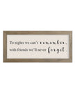 Rustic wooden framed wall art sign by Brayden and Brooks with the quote 