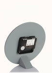 Thomas Kent 6-inch Arabic mantel clock in Flax Blue by Gallery Direct, featuring a classic design and Arabic numerals.