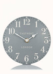 Gallery Direct Thomas Kent 6-inch Arabic Mantle Clock in Flax Blue with bold Arabic numerals and classic design.