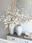 Artificial Pure Dreamy White Lantern Stem by Lulu Loves Home, showcasing realistic white lantern-style plant with delicate leaves.