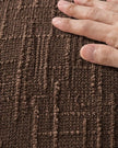 Dark brown chenille rectangle cushion cover from Starlight Express, showcasing soft, plush fabric and elegant design.