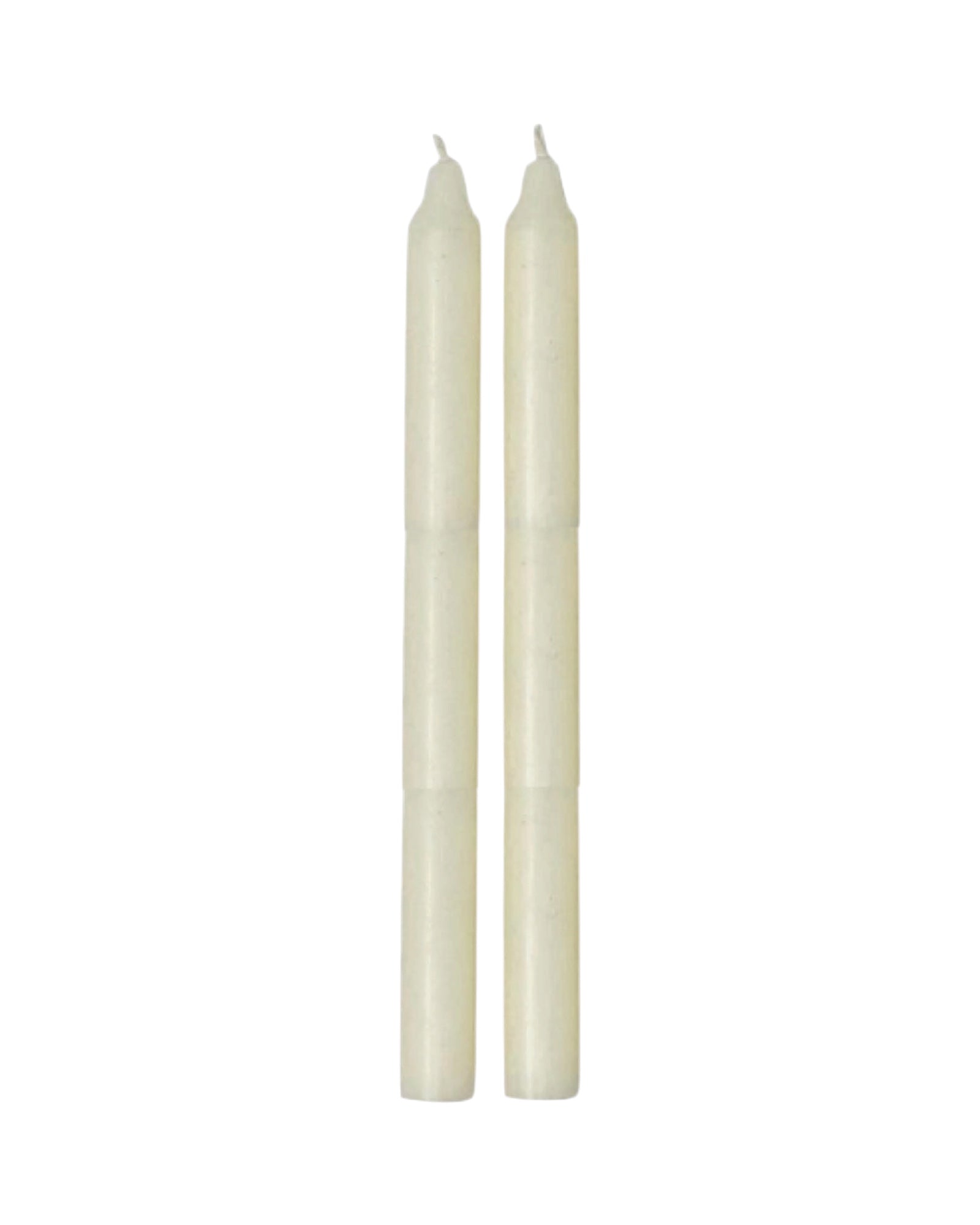Tall ivory dinner candle from Terrace & Garden Ltd, elegant wax candle suitable for dining decor or special occasions.