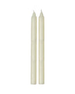 Tall ivory dinner candle from Terrace & Garden Ltd, elegant wax candle suitable for dining decor or special occasions.