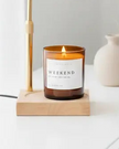 Black candle warmer lamp with shade by Starlight Express, flameless lighting fixture for safe, cozy illumination.