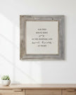 Rustic wooden framed wall art sign by Brayden and Brooks with the phrase 