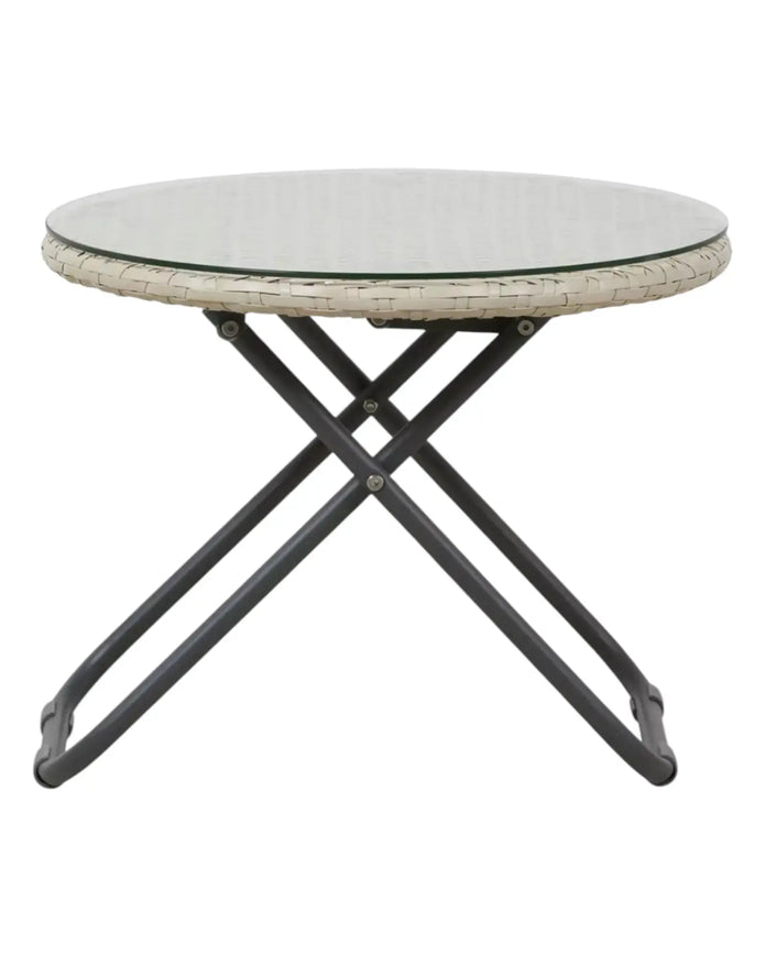 Natural rattan garden furniture set with a chair and table from Pacific Lifestyle Ltd, perfect for outdoor relaxation.