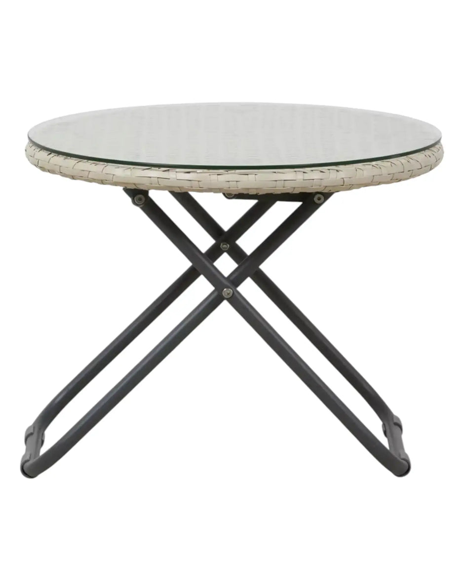 Natural rattan garden furniture set with a chair and table from Pacific Lifestyle Ltd, perfect for outdoor relaxation.