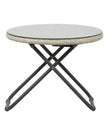 Natural rattan garden furniture set with a chair and table from Pacific Lifestyle Ltd, perfect for outdoor relaxation.