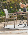 Pacific Lifestyle Ltd rattan bistro garden furniture set with sofa chair and table, perfect for outdoor patio or garden seating