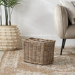 Burley Rattan Round Magazine Rack by Pacific Lifestyle Limited, woven basket design