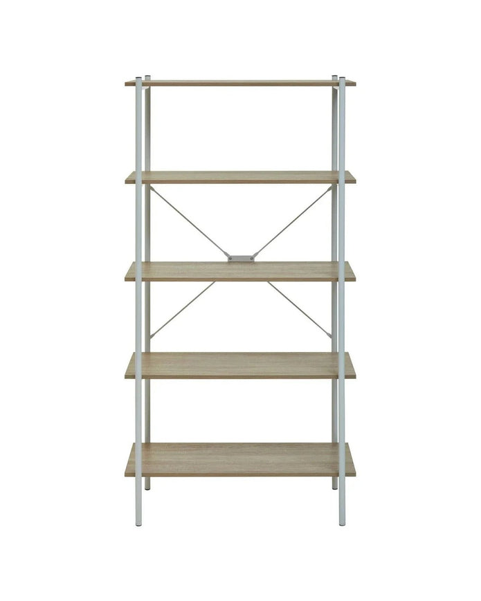Interiors by Premier Bradbury Five Tier Natural Oak Unit - PRE ORDER FOUR WEEK DELIVERY - Furniture And MirrorsFurniture And Mirrors - Lulu Loves Home