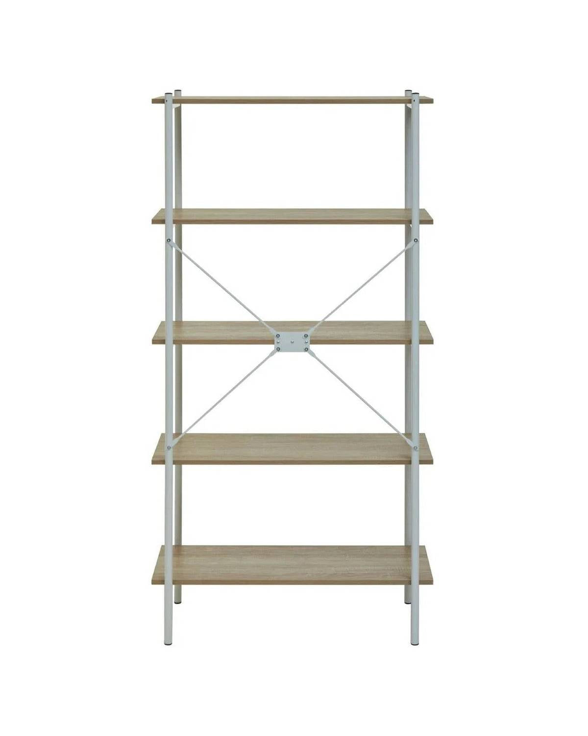 Interiors by Premier Bradbury Five Tier Natural Oak Unit - PRE ORDER FOUR WEEK DELIVERY - Furniture And MirrorsFurniture And Mirrors - Lulu Loves Home