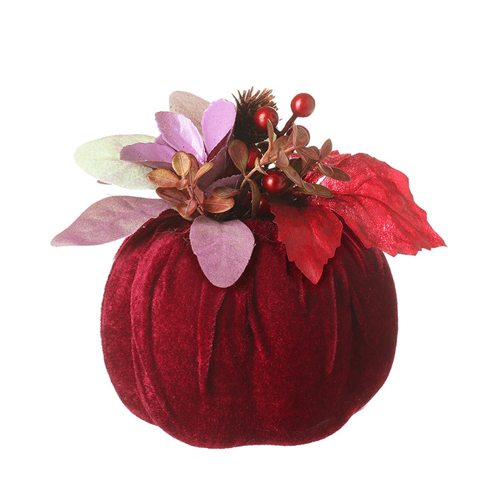 Small Deep Red Foliage Wreath