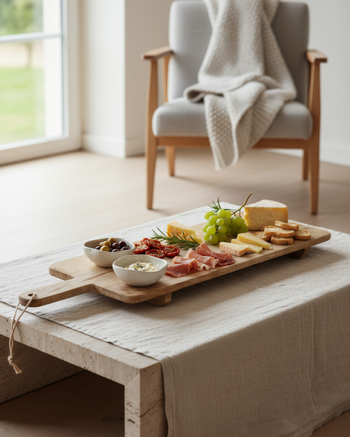 Extra Large Footed Serving Tapas Board