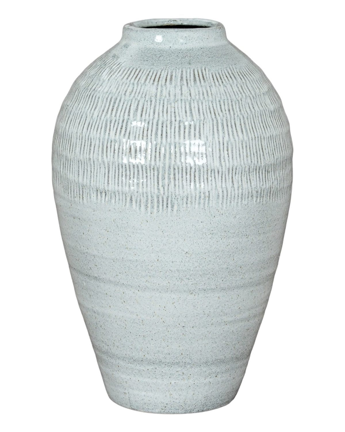 Kemi Olpe White Glazed Vase