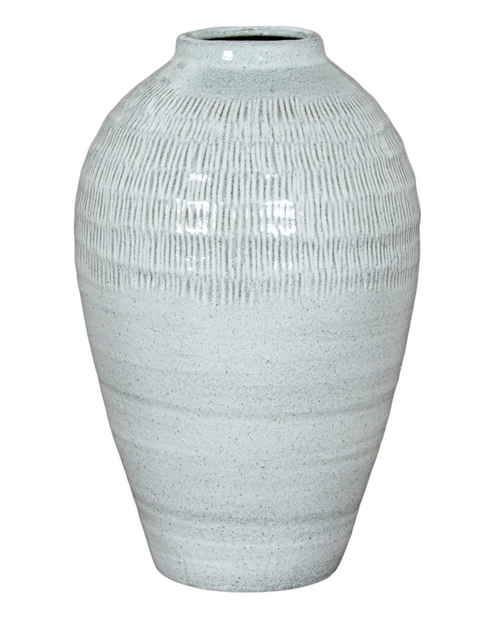 Kemi Olpe White Glazed Vase