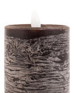 LED Battery Light Up Candle Rustic Chocolate Brown (Set of 3) - CandlesCandles - Lulu Loves Home