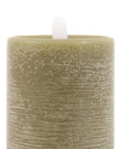 LED Battery Light Up Candle Rustic Olive Green (Set of 3) - CandlesCandles - Lulu Loves Home