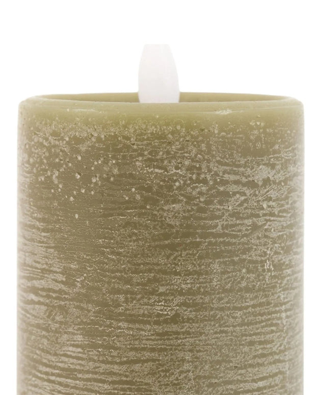 LED Battery Light Up Candle Rustic Olive Green (Set of 3) - CandlesCandles - Lulu Loves Home