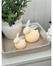 LED Light Up White Ceramic Bunny Rabbit - Lulu Loves Home Lulu Loves Home 
