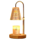 LED White Candle Warmer Lamp With Glass Ribbed Shade - LightingLighting - Lulu Loves Home