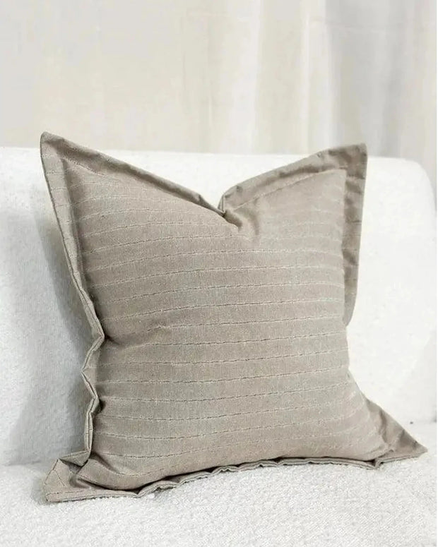 Lexie Beige Luxury Linen Blend Cushion Cover - 45 x 45cm - Soft FurnishingsSoft Furnishings - Lulu Loves Home