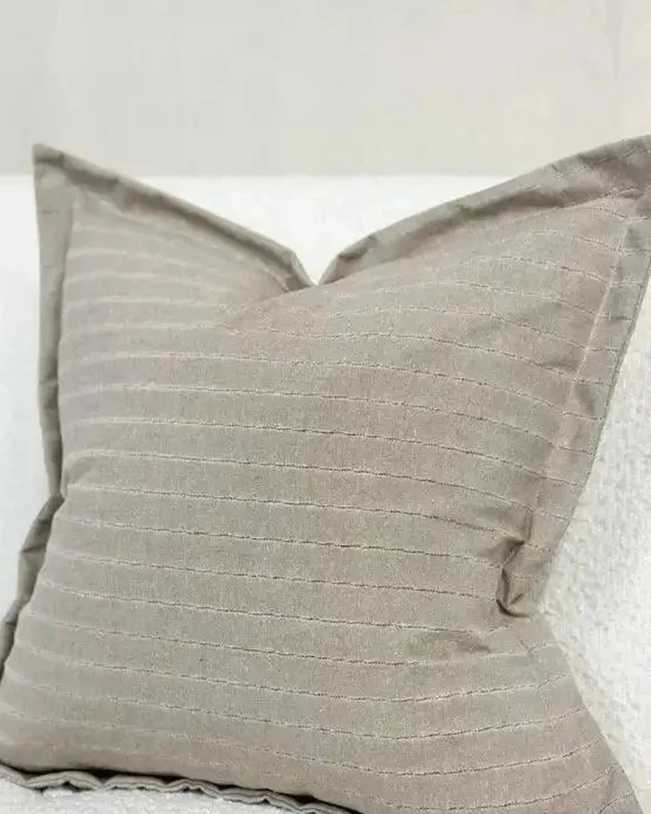 Lexie Beige Luxury Linen Blend Cushion Cover - 45 x 45cm - Soft FurnishingsSoft Furnishings - Lulu Loves Home