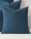 Light Blue Honeycomb Woven Design Cushion Cover - PRE ORDER TWO WEEK DELIVERY