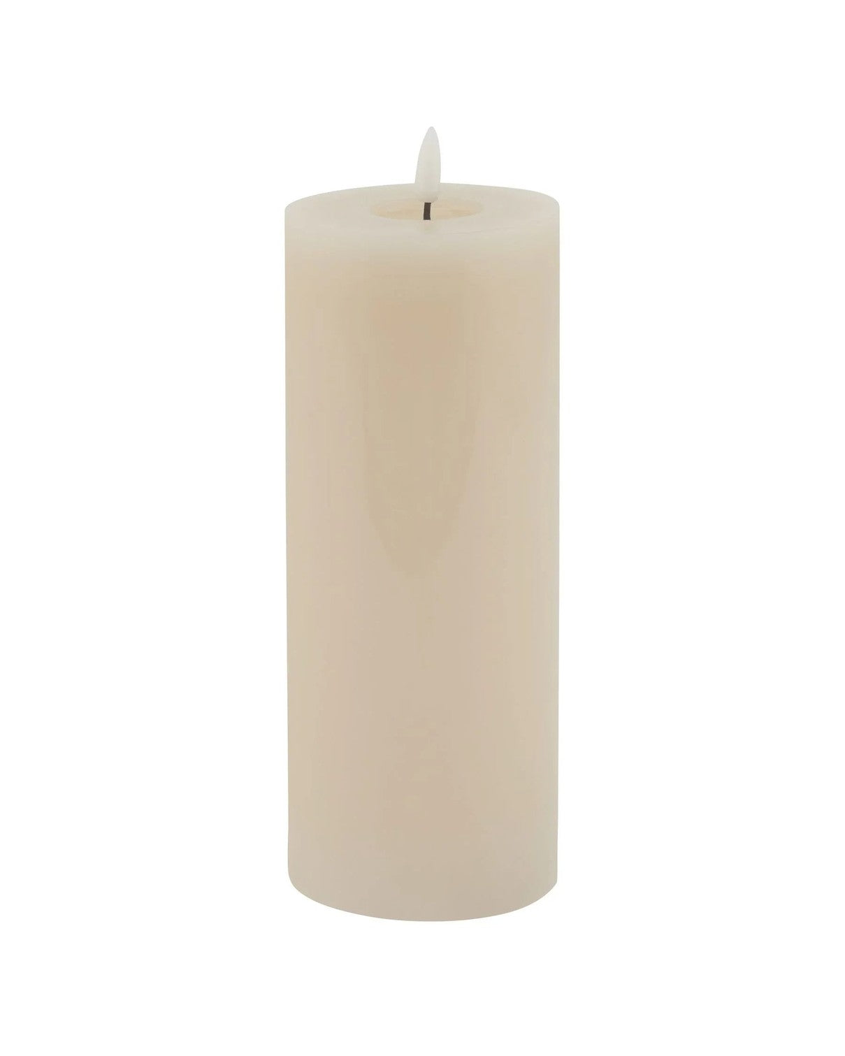 Luxe Collection Melt Effect 3.5x9 Taupe LED Wax Candle - CandlesCandles - Lulu Loves Home