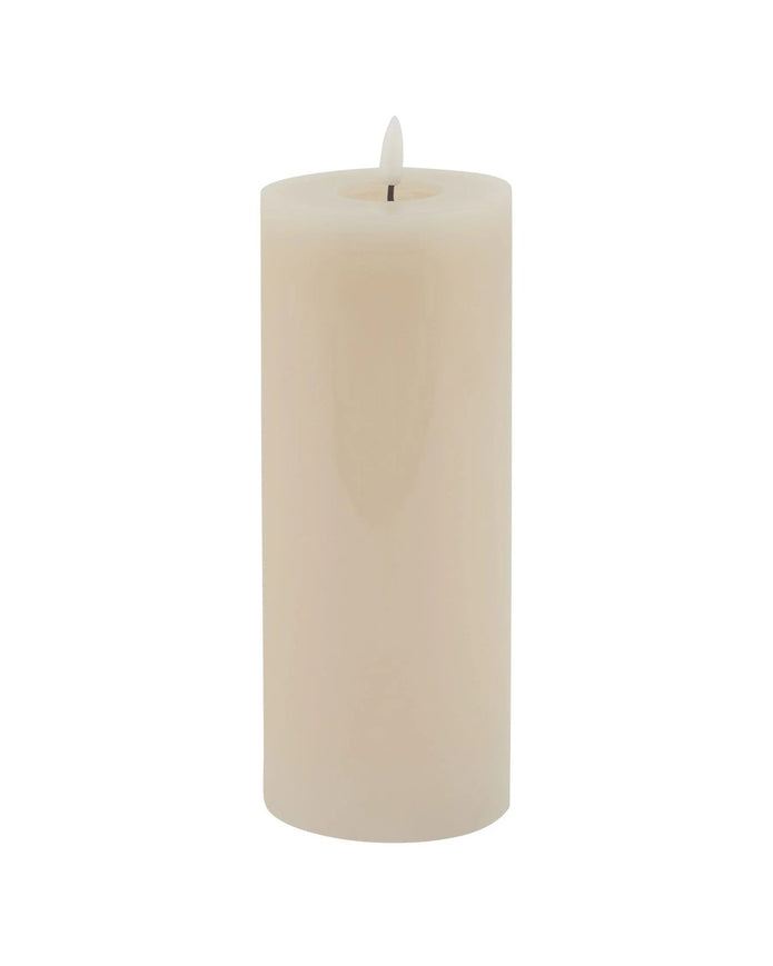 Luxe Collection Melt Effect 3.5x9 Taupe LED Wax Candle - CandlesCandles - Lulu Loves Home