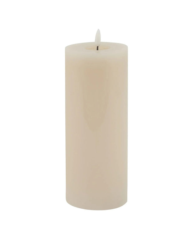 Luxe Collection Melt Effect 3.5x9 Taupe LED Wax Candle - CandlesCandles - Lulu Loves Home