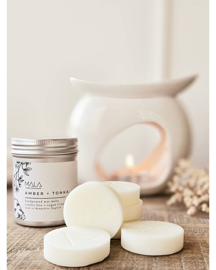 Mala Home Fragrance Luxury Wax Melt Tins - Amber + Tonka