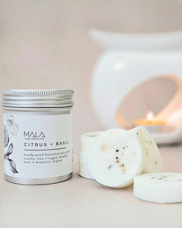 Mala Home Fragrance Luxury Wax Melt Tins - Citrus And Basil - Home FragranceHome Fragrance - Lulu Loves Home
