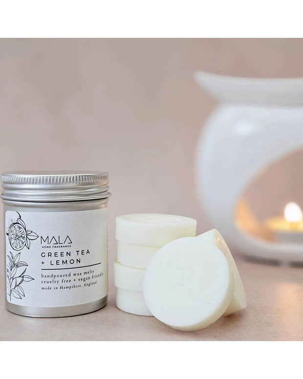 Mala Home Fragrance Luxury Wax Melt Tins - Green Tea And Lemon - Home FragranceHome Fragrance - Lulu Loves Home