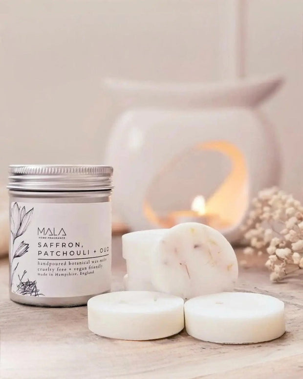 Mala Home Fragrance Luxury Wax Melt Tins - Saffron, Patchouli And Oud - Home FragranceHome Fragrance - Lulu Loves Home