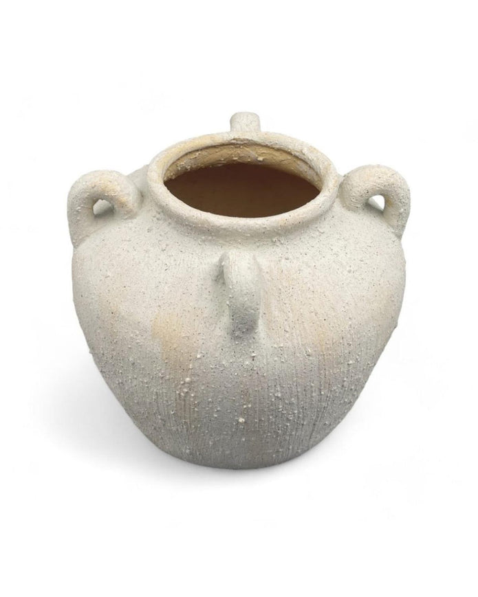 Matt Cream Toby Vase