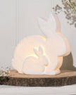 Matt White Ceramic Light Up Bunny