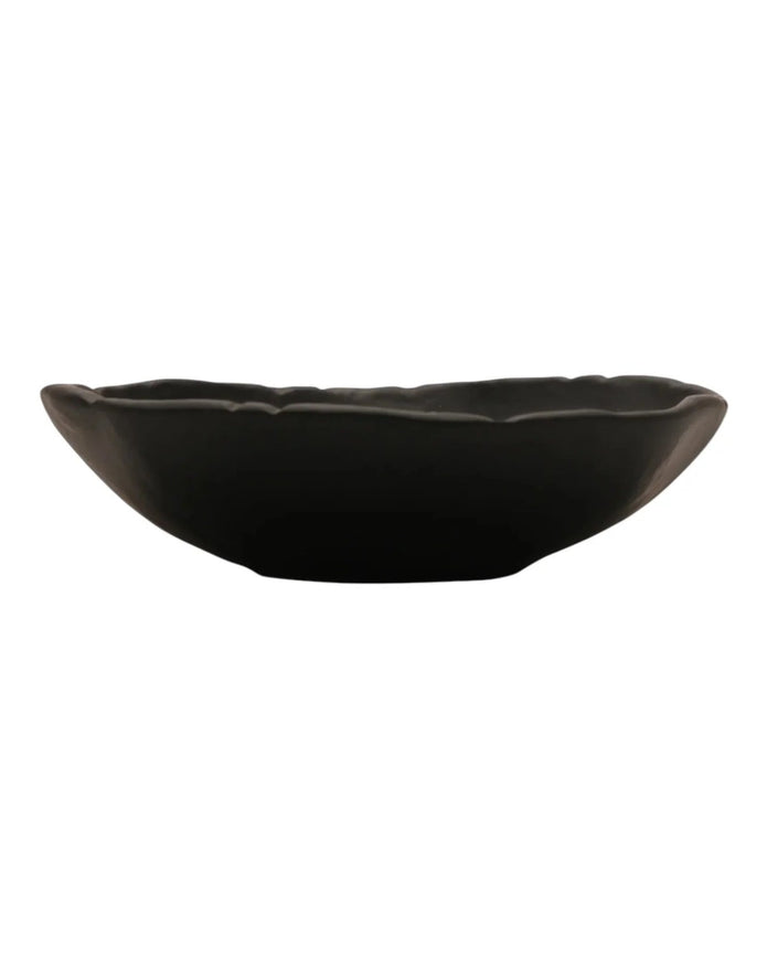 Matte Black Textured Trinket Dish