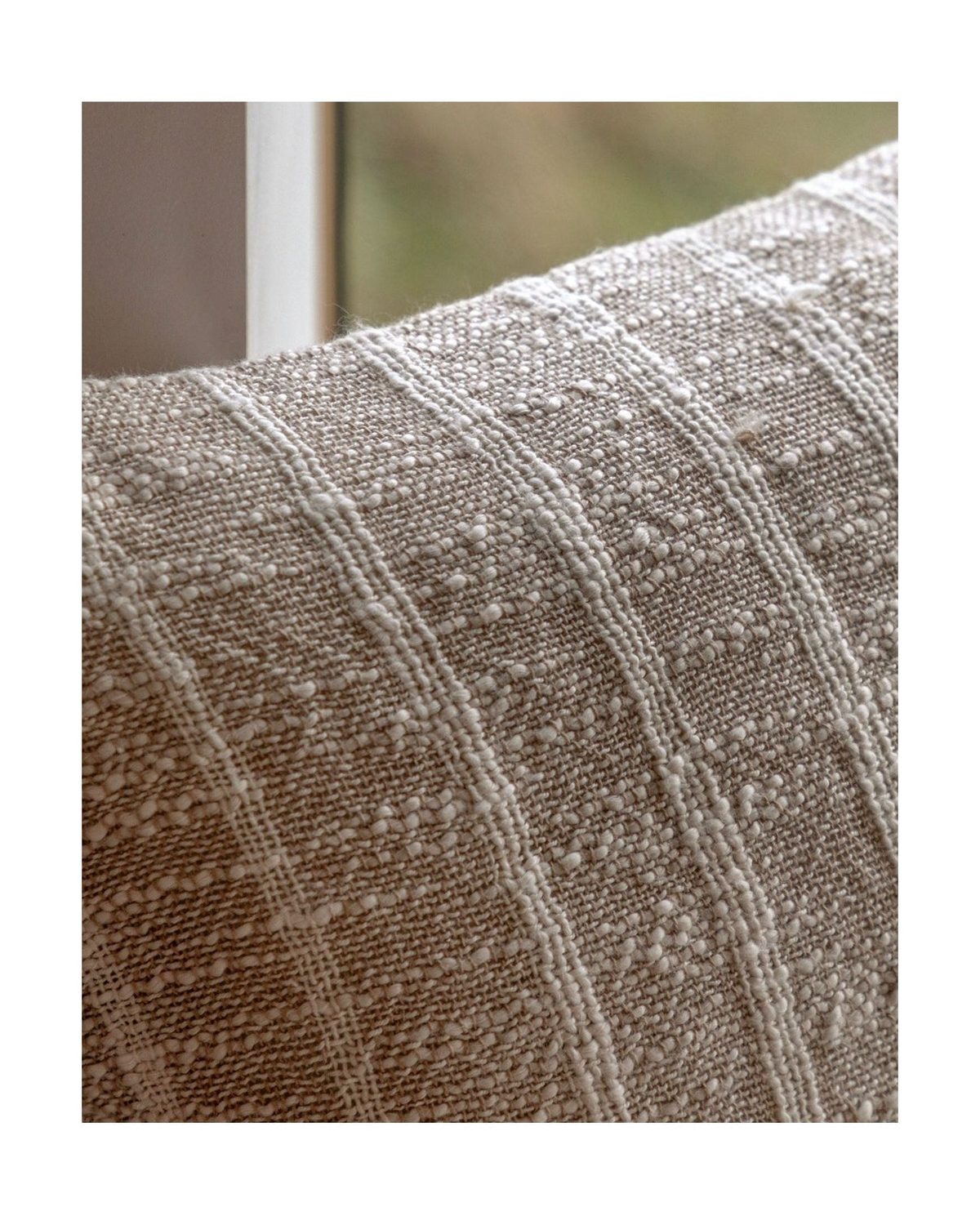 Melford Stripe Neutral Cushion
