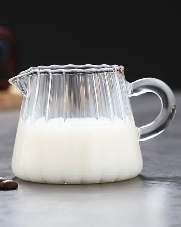 Mini Ribbed Glass Jugs