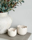 Mona Matt White Ceramic Egg Planter Pot - Lulu Loves Home Lulu Loves Home 