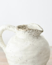 Natural Cream Beba Speckled Ceramic Jug Vase