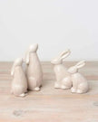 Natural Glazed Ribbed Sitting Bunny Rabbit - Lulu Loves Home Lulu Loves Home 